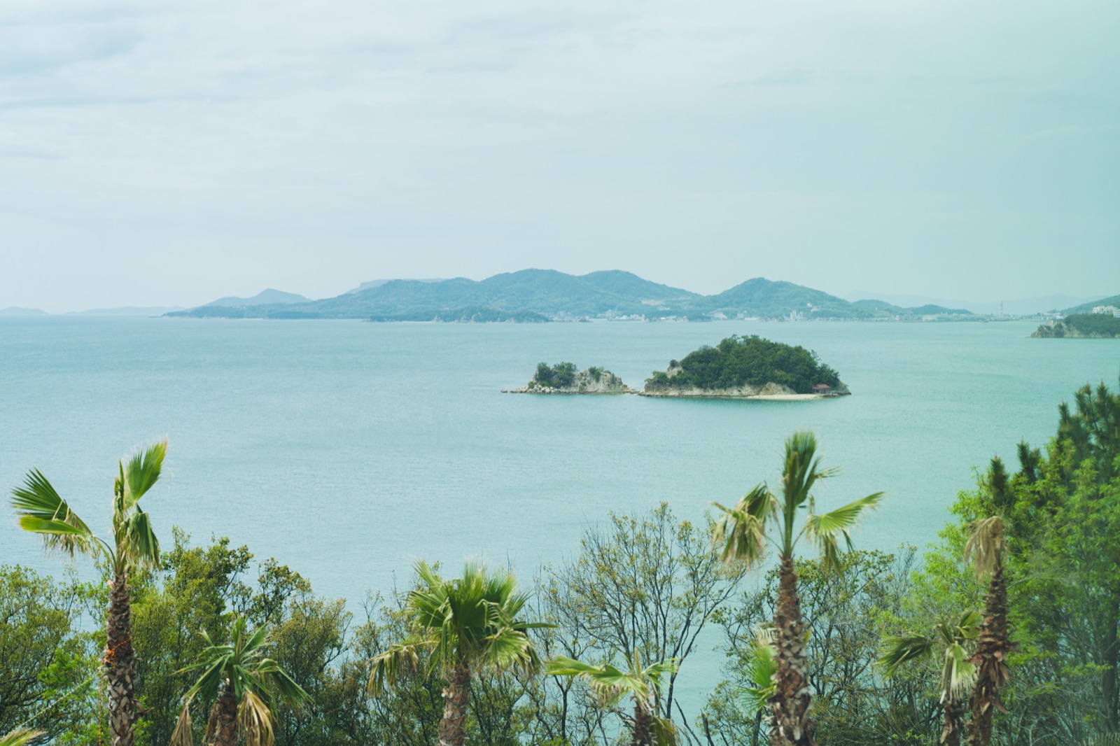 海と島を望む景色